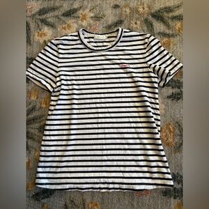 ALC Striped Tee T Shirt Top XS Own It Graphic